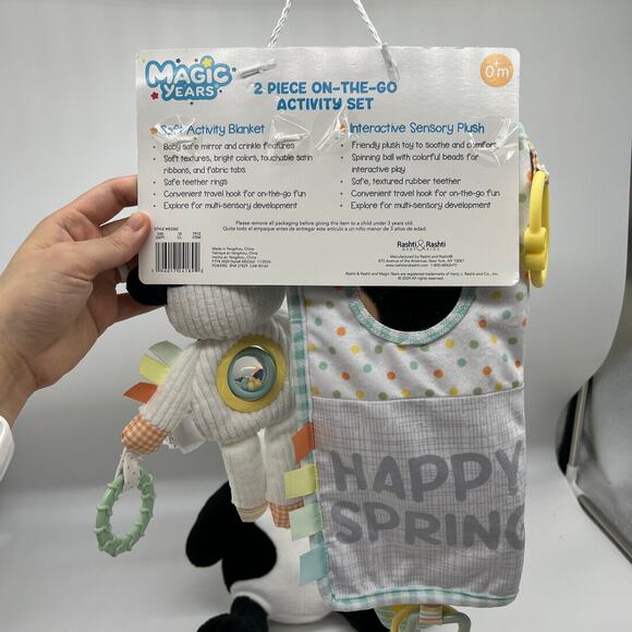 Bundle of Magic Years Baby Black & White Cow Toy Set - Picture 5 of 13